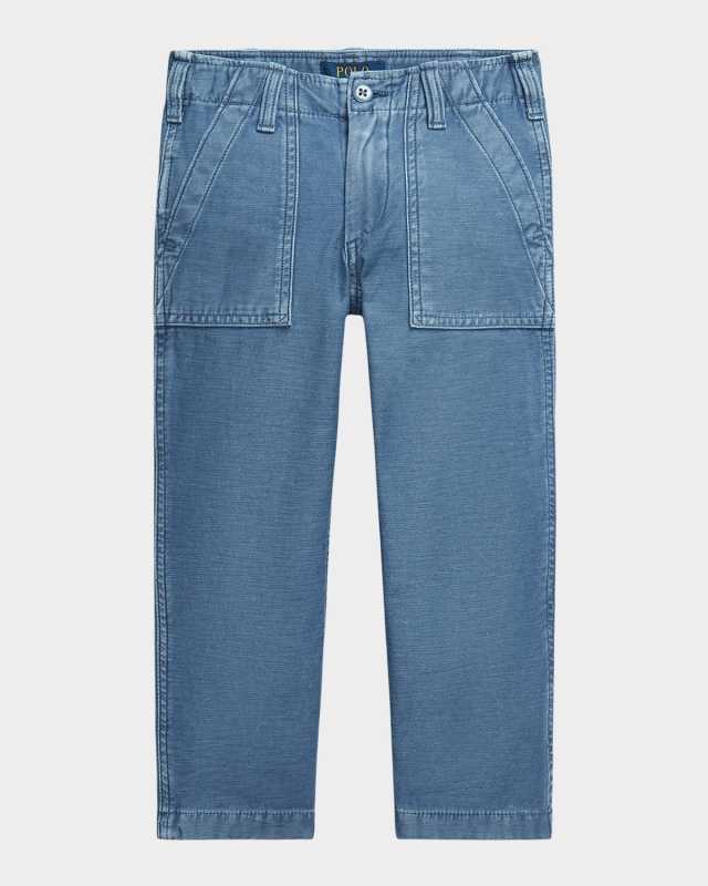 Girl's Straight Leg Cargo Pants, Size 2-6X